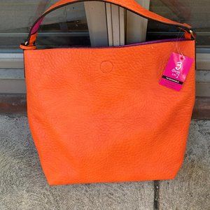 3 in 1 reversible Hobo Bag with inside pouch-can be used as small cross-body bag